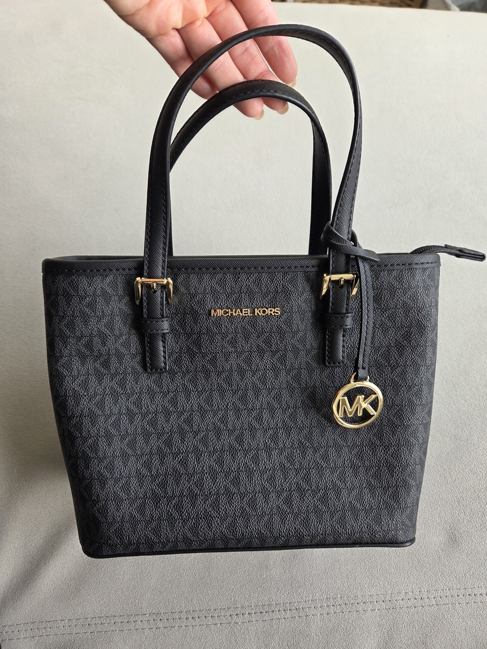 Michael Kors Black Jet Set Travel Small Tote